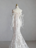 Elegant Wedding Dress Sweetheart Lace Mermaid Wedding Dress HZ0319