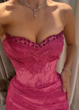 Popular Prom Dress Sweetheart Slit Evening Dress Birthday Party Outfits HZ0319