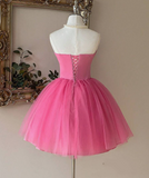 Newest Homecoming Dress Sweetheart Pleated Tulle Short Prom Dress Sweet16 Outfits HZ0319
