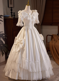 New Arrival Wedding Dress V-neck Pleated Lace Wedding Dress HZ0319