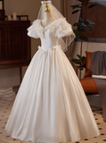 Stunning Wedding Dress V-neck Tulle Pleated Wedding Dress HZ0319