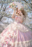 Sweet Prom Dress Sweetheart Pleated Tiered Ball Gown Quinceanera Dress Evening Dress HZ0319