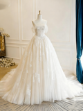New Arrival Wedding Dress Off Shoulder Tulle Pleated Wedding Dress HZ0319