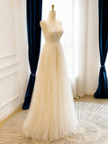 Elegant Wedding Dress V-neck Pleated Tulle Wedding Dress HZ0319
