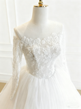 New Design Wedding Dress Off Shoulder Pleated Tulle Wedding Dress HZ0319