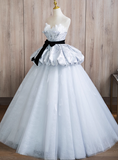 Stunning Prom Dress Sweetheart Pleated Tulle Ball Gown Sweet 16 Dress Evening Dress HZ0319