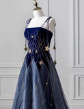 Charming Prom Dress Spaghetti Straps Pleated Birthday Party Outfit Evening Dress HZ0319