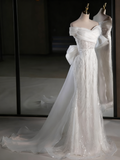 Elegant Prom Dress Off Shoulder Tulle Mermaid Evening Dress Gala Dress HZ0319