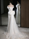 Elegant Prom Dress Off Shoulder Tulle Mermaid Evening Dress Gala Dress HZ0319