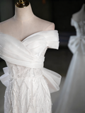 Elegant Prom Dress Off Shoulder Tulle Mermaid Evening Dress Gala Dress HZ0319