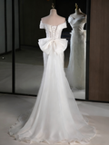 Elegant Prom Dress Off Shoulder Tulle Mermaid Evening Dress Gala Dress HZ0319