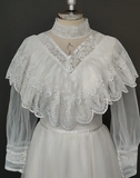 Vintage Wedding Dress High Collar Tulle Wedding Dress HZ0319