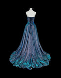 Shiny Prom Dress Sweetheart Pleated Evening Dress Gala Dress Birthday Party Outfits HZ0319
