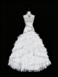 Elegant Wedding Dress Strapless Tulle Tiered Wedding Dress Dress HZ0319