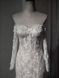 New Arrival Wedding Dress Off Shoulder Lace Mermaid Wedding Dresss HZ0319