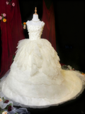Elegant Prom Dress Square Neck Pleated Tulle Ball Gown Evening Dress Sweet 16 Dress HZ0319