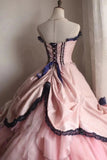 Elegant Prom Dress Strapless Pleated Tiered Evening Dress Sweet 16 Dress Ball Gown HZ0319