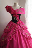 New Design Prom Dress Asymmetrical Neck Pleated Evening Dress Sweet 16 Dress Ball Gown HZ0319
