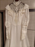 Retro Wedding Dress High Collar Tulle Wedding Dress HZ0319