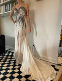 Gorgeous Prom Dress Spaghetti Straps Backless Slit Evening Dress Cocktail Dress Birthday Party Outfits HZ0319