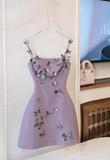 Stunning Homecoming Dress Spaghetti Straps Butterfly Short Prom Dress Cocktail Dress Birthday Party Dress HZ0319
