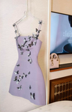 Stunning Homecoming Dress Spaghetti Straps Butterfly Short Prom Dress Cocktail Dress Birthday Party Dress HZ0319