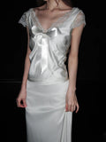 Popular Wedding Dress V-neck Lace Wedding Dress HZ0319