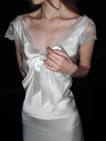 Popular Wedding Dress V-neck Lace Wedding Dress HZ0319
