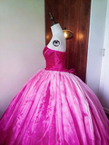 Stunning Prom Dress Strapless Pleated Ball Gown Evening Dress Quinceanera Dress Birthday Party Outfits HZ0319
