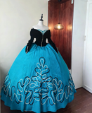 Elegant Prom Dress Sweetheart Long Sleeves Ball Gown Evening Dress Sweet 16 Dress Birthday Party Outfits HZ0319