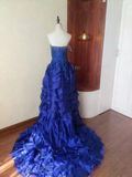 Charming Prom Dress Strapless Pleated Gala Dress Evening Dress HZ0319