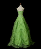 Charming Prom Dress Spaghetti Straps Pleated Ball Gown Sweet 16 Dress Evening Dress HZ0319