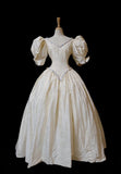 Retro Wedding Dress V-neck Wedding Dress HZ0319