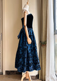 New Arrival Prom Dress Strapless Pleated Print Gala Dress Evening Dress Formal Dress HZ0319