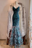 New Design Prom Dress Spaghetti Straps Mermaid Evening Dress Gala Dress Birthday Party Dress HZ0319