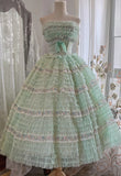 Elegant Prom Dress Strapless Pleated Ball Gown Evening Dress Sweet 16 Dress Birthday Party Dress HZ0319