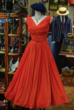 Minimalist Prom Dress V-neck Pleated Evening Dress Gala Dress Dress Formal Dress HZ0319