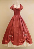Elegant Prom Dress Square Neck Pleated Ball Gown Evening Dress Birthday Party Dress Quinceanera Dress HZ0319