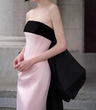 Elegant Prom Dress Strapless Sheath Pleated Evening Dress Formal Dress Gala Dress HZ0319