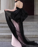 Elegant Prom Dress Strapless Sheath Pleated Evening Dress Formal Dress Gala Dress HZ0319