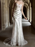 New Arrival Wedding Dress Sweetheart Pleated Lace Wedding Dress HZ0319