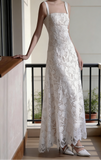 New Arrival Wedding Dress Spaghetti Straps Lace Backless Wedding Dress HZ0319