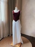Retro Wedding Dress Crew Neck Backless Wedding Dress HZ0319