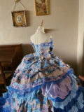 Newest Prom Dress Strapless Pleated Tiered Evening Dress Quinceanera Dress Ball Gown HZ0319
