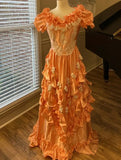 Charming Prom Dress Crew Neck Pleated Gala Dress Evening Dress Formal Dress HZ0319