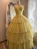 Pretty Prom Dress Sweetheart Pleated Evening Dress Quinceanera Dress Ball Gown HZ0319