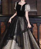 Elegant Prom Dress Square Neck Pleated Tulle Gala Dress Evening Dress Formal Dress HZ0319
