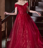 Shiny Prom Dress Off Shoulder Pleated Gala Dress Evening Dress Formal Dress HZ0319