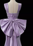 Pretty Prom Dress Square Neck Mermaid Gala Dress Evening Dress Formal Dress with Trian HZ0319