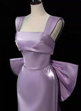 Pretty Prom Dress Square Neck Mermaid Gala Dress Evening Dress Formal Dress with Trian HZ0319